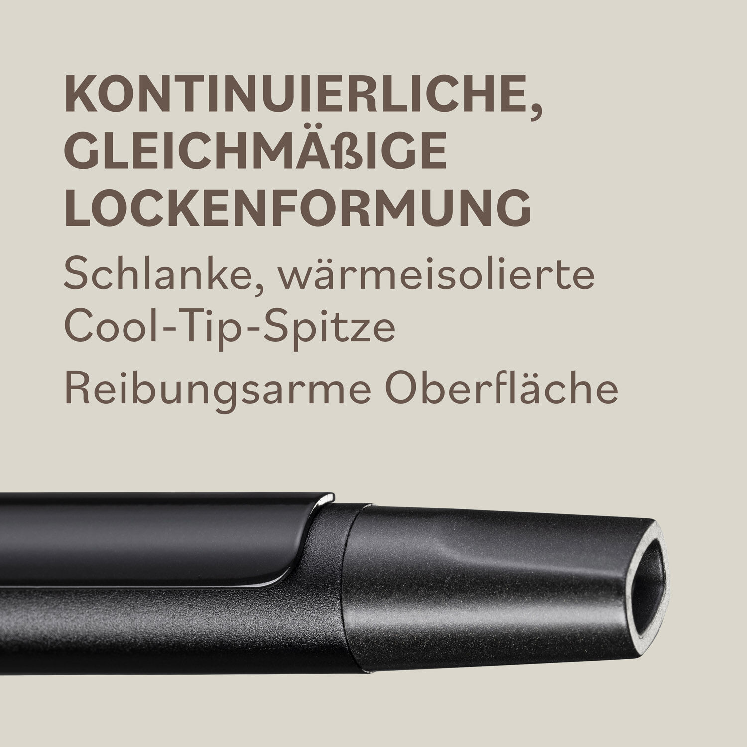Lockenstab mit Klammer - &Oslash; 16mm